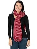 Simplicity Ladies Voile Wrap with Lovely Details and Polka Dot Accents, Dark Red