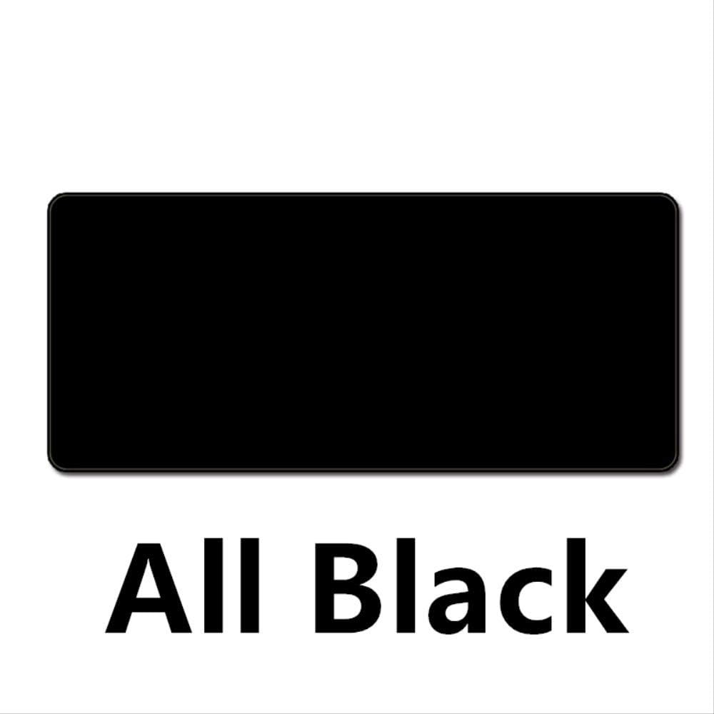 FFDDZJJ Large All Black Mouse Pad Mat Whole Black Desk Table Mousepad Office Cushion Super Big 60cm 70cm 80cm 90cm 100cm 120cm Xl 80x30cm