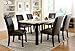 Furniture of America Minna Contemporary Marble Dining Table