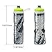Via Velo Bicycle Reflective Insulated Water Bottle & Cage 26 oz Capacity BPA-Free Double Insulated Bike Water Bottle with Cage Mount for Sports, Indoor and Outdoor Activities