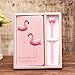 DPIST Trendy Flamingo Notebook Pen Set －Lovely Flamingo Gifts for Girls