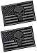 2 PCS Tactical Patches of USA US American Flag with Punisher Skull, with Hook and Loop for Backpacks Caps Hats Jackets Pants, Military Army Uniform Emblems, Size 3x2 Inches