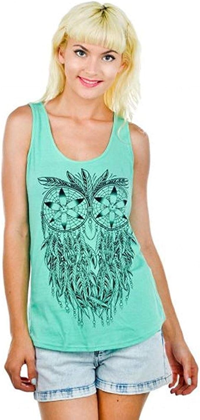mint green vest top