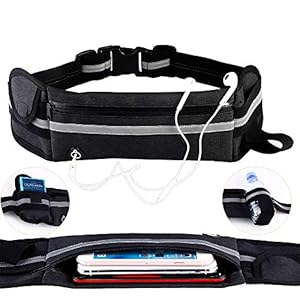 KEAFOLS Sportheuptas, buiktas, hardloopriem, waterdicht, met hoofdtelefoonaansluiting en reflecterende strepen, sporttas…