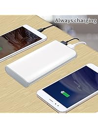 SOLICE 20000mAh Dual USB Salida Cargador Externo Teléfono Celular Batería Pack Power Bank con Luz LED para iPhone, iPad & Samsung Galaxy & Más