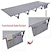 YAHILL Ultralight Folding Camping Cot Sleeping Collapsible Portable Foldable Bed Aluminum Replacements for Tent Backpack, Adults Youth Outdoor Travel Hiking Fishing Hunting (Grey -2nd Generation)