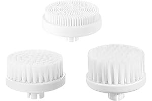 VISOFO Face Scrubber | Facial Cleansing Brush Exfoliator Skin Care Beauty Products Powered Electric Wash Exfoliating Skincare Women Spin Cleanser Tools Cleaning Scrub Washer Self Care (Extra Heads 3.2)