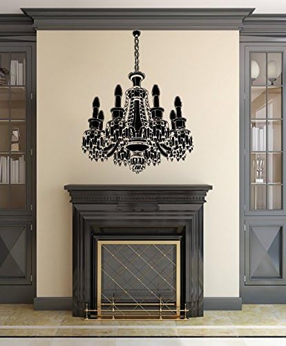 Chandelier Wall Decal Light Vintage Candles Vinyl Sticker Decals Home Decor Art Chandelier Living Room Decor Bedroom Nursery Dorm x140