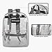 Clear Backpack Heavy Duty Transparent Bookbag for Kids, Boys, Girls, School, Travel, Stadium Approved (Grey)