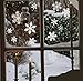 R N' D Christmas Snowflakes Window Clings- White Winter Snowflakes Sticker Decorations - 81 Stickers