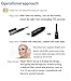 NIPOO Eyelash Curler with Comb - Heated Eyelash Curler Electric Eyelash Brush with Dual Temperature and Fast Heated Function, Growth - Massage Wand, Black