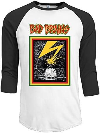 Kktio Bad Brains Men's Funny Baseball Shirt Raglan Sleeves