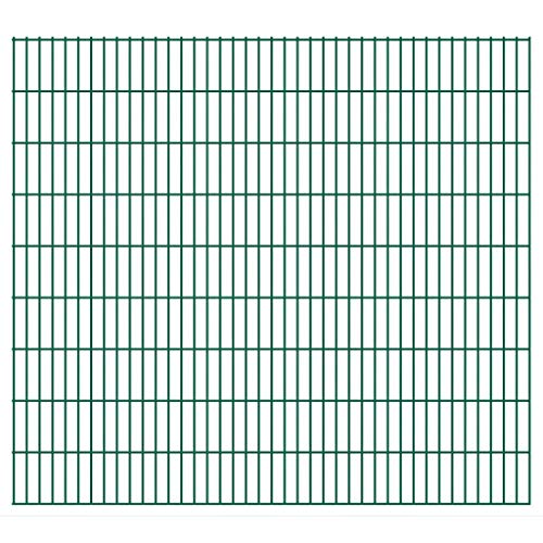 honglianghongshang Hauseinzäunung Zaunfelder Doppelstabmattenzaun Gartenzaun 2008x1830 mm 28 m Grün