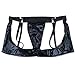 YiZYiF Men's Trunk Underwear Faux Leather Jockstraps Boyshorts Boxer Briefs