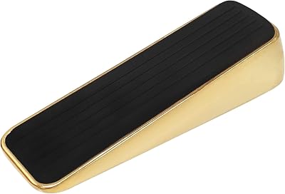 Select Hardware Keypak Premium Door Stopper Rubber Brass Wedge Heavy Duty