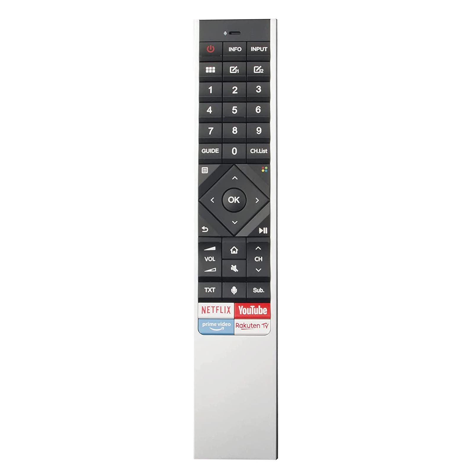 ERF6A62 Remote Control Replace fit for Hisense TV H50U7B H5508B H55U8B H65U8B H55O8B H55U7B H55U8BE H55U8BUK H65U8BE H65U8BUK HE55U7A9EUWTSG HE55U6F1UWTSG HE65U6F1UWTSG HE55A8000KWTSG HE100L5