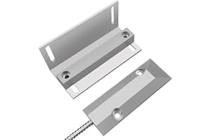 Heavy Duty Wired Alarm Garage Door Magnetic Contacts Switch Sensor NC with Adjustable Bracket