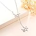 DAOSHANG 925 Sterling Silver Serotonin Necklace Caffeine Molecule Pendant Necklace Gifts for Science Student Coffee Coffee Lover