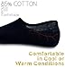 No Show Socks, Perfectday Quality Cotton Socks, 3 Packs Small, Black