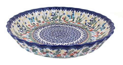 Click Here to See More Images Polish Pottery Garden of Eden Pie Plate