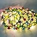 Homeleo 6-Pack Light Up Flower Crown for Christmas New Year Party, LED Rose Flower Light Up Tiara, Xmas Wreath Garland Headband, Halloween Fairy Make up Headdress