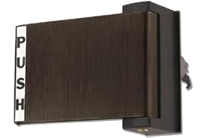 Pacific Doorware Adams Rite Style Push Paddle Handle for Adams Rite Storefront Doors, Exit Push Padle Door Handle, Polished, Large 6"x4.5" Durable Handle (Left Hand, Duronotic Bronze)