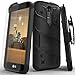 LG K7 / LG Tribute 5 LS675 / LG Escape 3 Case, Zizo Bolt Cover [.33m 9H Curved Full Glass Tempered Screen Protector] Included [Military Grade] Clip