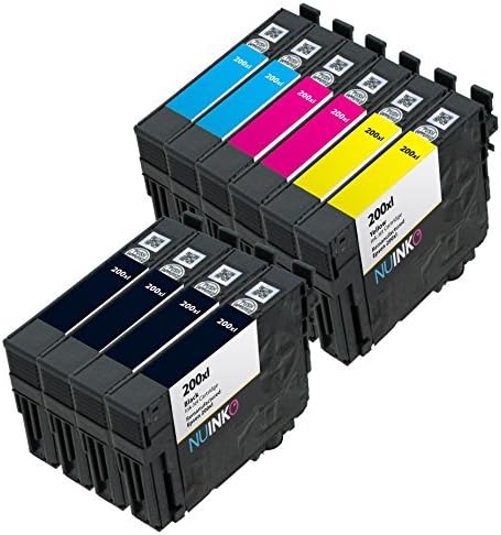 NUINKO 10 Pack Remanufactured Epson 200XL Ink Cartridge Epson XP-410 WF-2540 XP-310 WF-2530 XP-400 XP-200 WF-2520 XP-300 Printers (4 Black 2 Cyan 2 Magenta 2 Yellow)