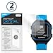 BoxWave Screen Protector Compatible with Garmin Forerunner 25 Black/Blue - ClearTouch Crystal (2-Pack), HD Film Skin - Shields from Scratches