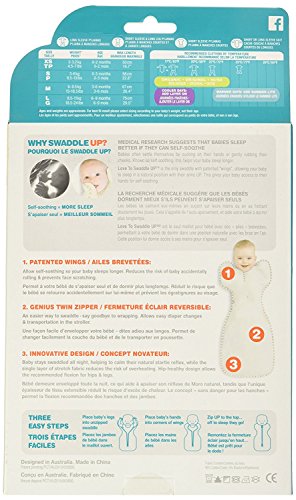 Love To Dream Swaddle UP Organic, Cream, Medium, 13-18.5 lbs