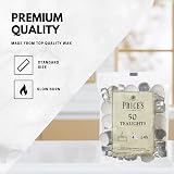Prices White Tealights 50 Pack Unscented Wax 1.8cm x 3.8cm Royal Crest view 4