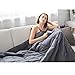 CuteKing Weighted Blanket (Dark Grey, 48''x78'' 15lbs)