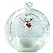 Angel with Red Heart Lighted Christmas Ball Ornaments - Hand Painted Glittery Snowflakes - Color Changing - 4 Hour Timer - 4