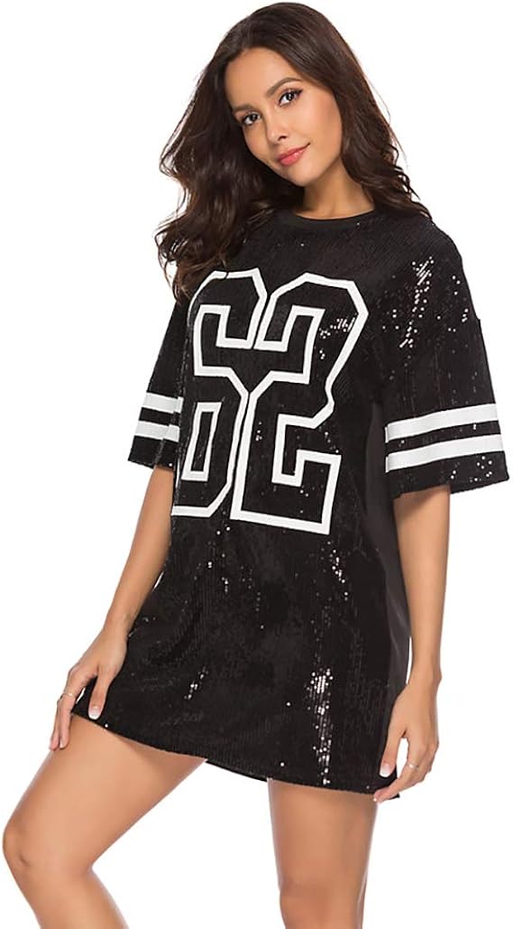 sparkly tshirt dress