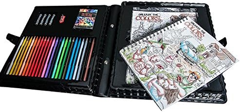 Complete Stress Relieving Adult Tranquility Coloring Kit: Unleash the Colors of a Stress Free Mind