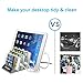 USB Charging Station Dock UPWADE Universal 4 Ports multi USB port Wall Charger Stand Organizer Desktop Charger hub for iPhone iPad Smartphones Tablets and Other 5V USB Charged Devices