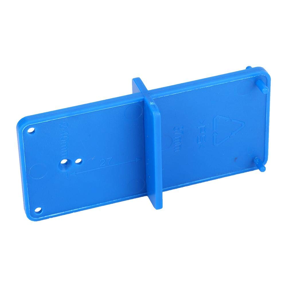 2pcs Hinge Hole Jig Template Hinge Hole Drill Guide Locator Hinge Hole Template for DIY Carpentry Door Cabinet Assemble