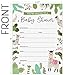 Koko Paper Co. Llama Baby Shower Invitations. Set of 25 Gender-Neutral Fill-in Invites and White Envelopes Featuring Colorful Cactus and Floral Accents.