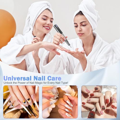 NAILGIRLS Cordless Electric Nail Drill Machine, Portable Electric File 35000rpm Nail Drill Kit with Drill Bits Set for Acrylic Nail Drills, Manicure & Pedicure Polishing - Gray