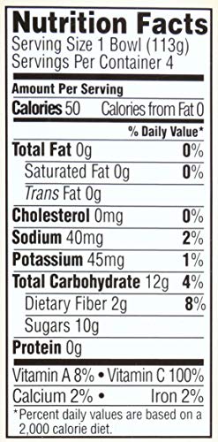 365 EVERYDAY VALUE, ORGANIC YELLOW CLING DICED PEACHES IN ORGANIC PEAR JUICE FROM CONCENTRATE, 4 OUNCE, 4 COUNT
