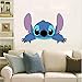 Stitch, reaching, peeking,Lilo, laptop, car 3D Wall Decal Sticker 7