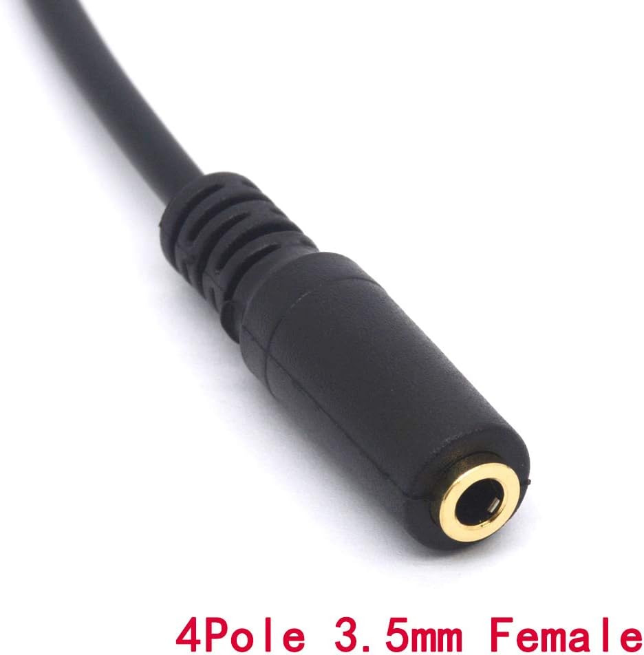 HUHANGGod Angled 2.5mm Male to 3.5mm Female Audio Cable Headphone Adapter - Image 4