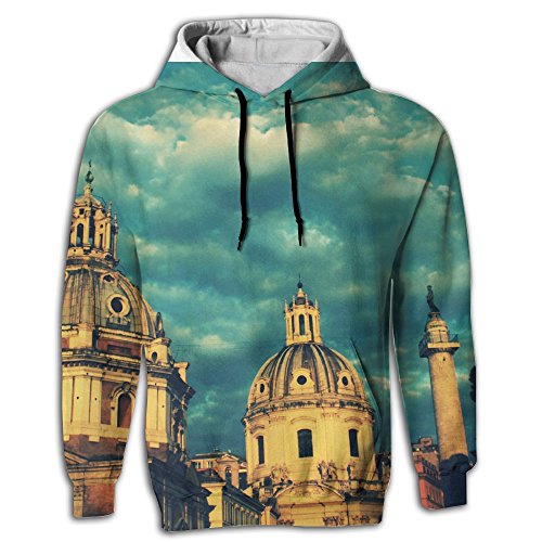 Cool Unisex 3D Printed Hoodies Mens Rome Blue Elegant Pockets Hoodie Sweatshirts Plus Velvet
