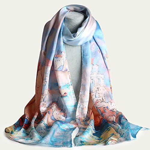 KYXXLD Pure silk towels, high-grade silk scarves, shawls dual-use
