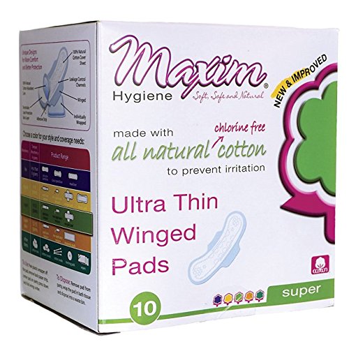 Maxim Hygiene Products Ultra Thin Winged Pads - Super 10 Ct