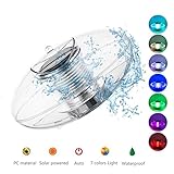 Linkax Solar Floating Light Pond Light Pool Light Color Changing Globe Floating Night Light Waterproof PC Ball Solar Light for Swimming Pool Pond Garden Party Home Decoration (1 PC)