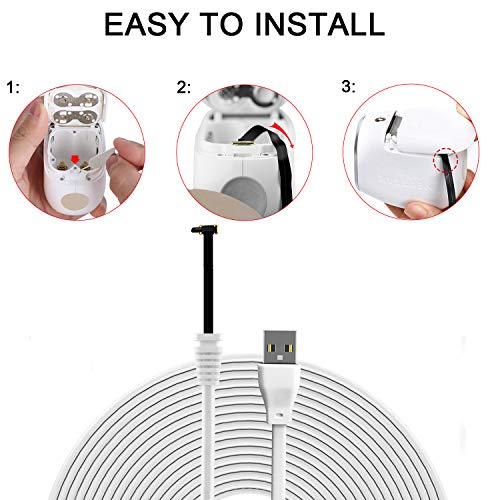 Solar Panel with Internal Battery and 10ft/3m Outdoor Power Charging