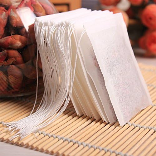 Teabags 100pcs/lot 5.5 X 7cm Empty Tea Bags With String Heal Seal Filter Paper For Herb Loose Tea.
