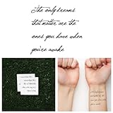 Tattify Inspriring Quote Temporary Tattoo - Realist (Set of 2)