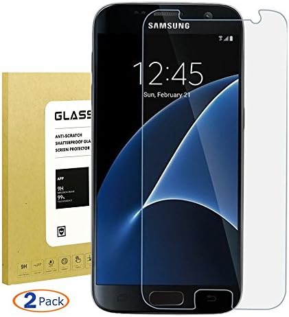 For Galaxy S7 Screen Protector ,Boogak [2Pcs] HD Ultra Clear [Anti-Bubble] 9H [Anti-Scratch] Anti-fingerprint Screen Protector for Samsung Galaxy S7